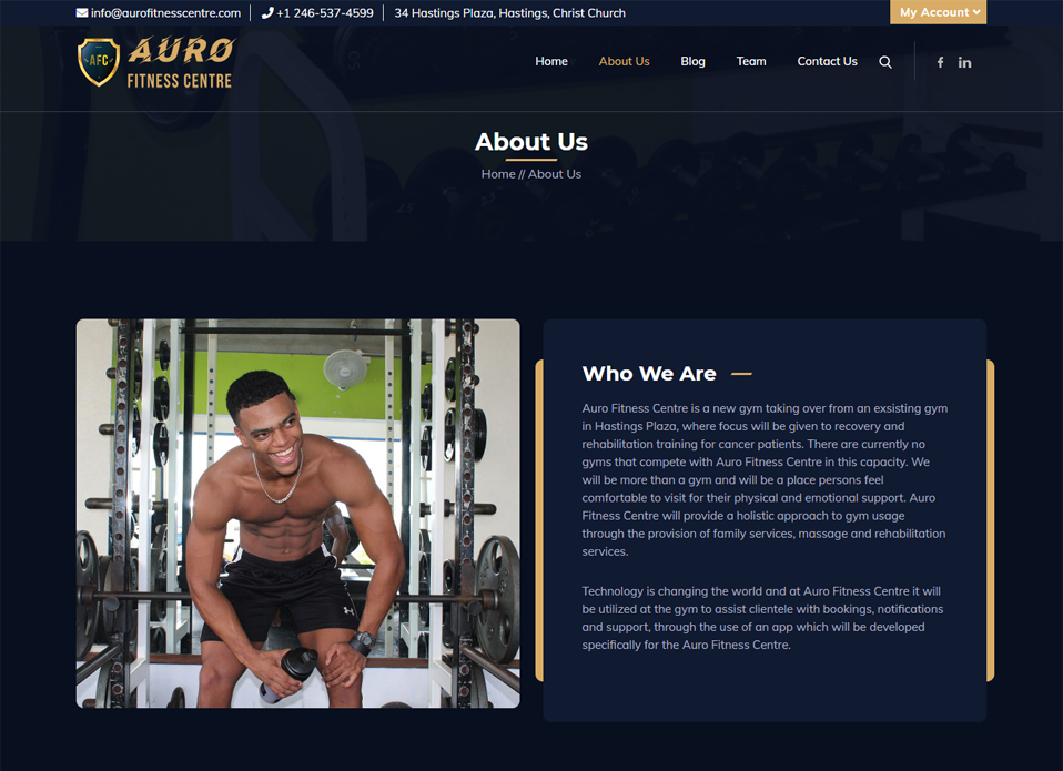 Boyce Suite Company Ltd.: Auro Fitness Centre project - slide 3